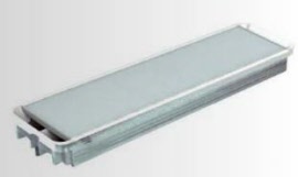 Kleur en formaat: Wit, 1 element: 413 x 105,5mm